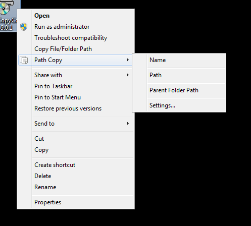 Path Copy Copy 12.0 Download Free PathCopyCopySettings.exe