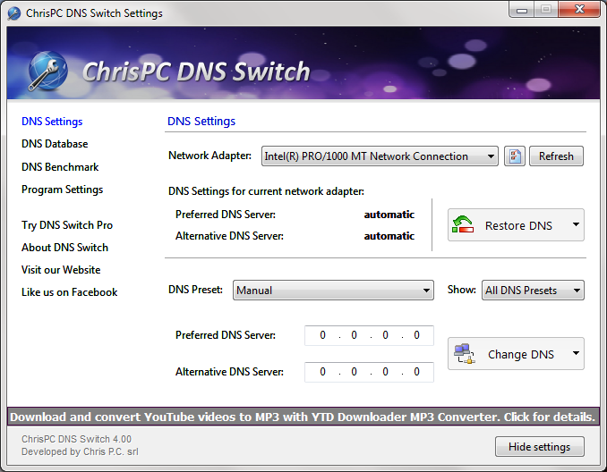 Chrispc Dns Switch 3 5 Download Free Chrispcdns Exe