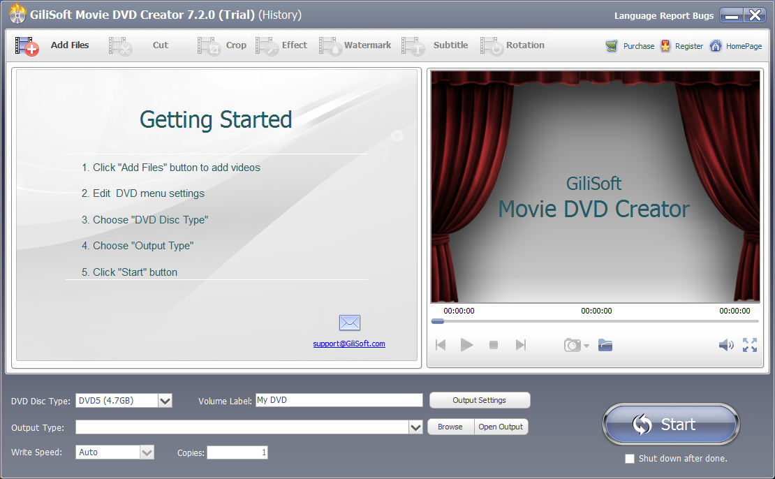 GiliSoft Movie DVD Creator 5.9 Download Free trial DVDCreator.exe