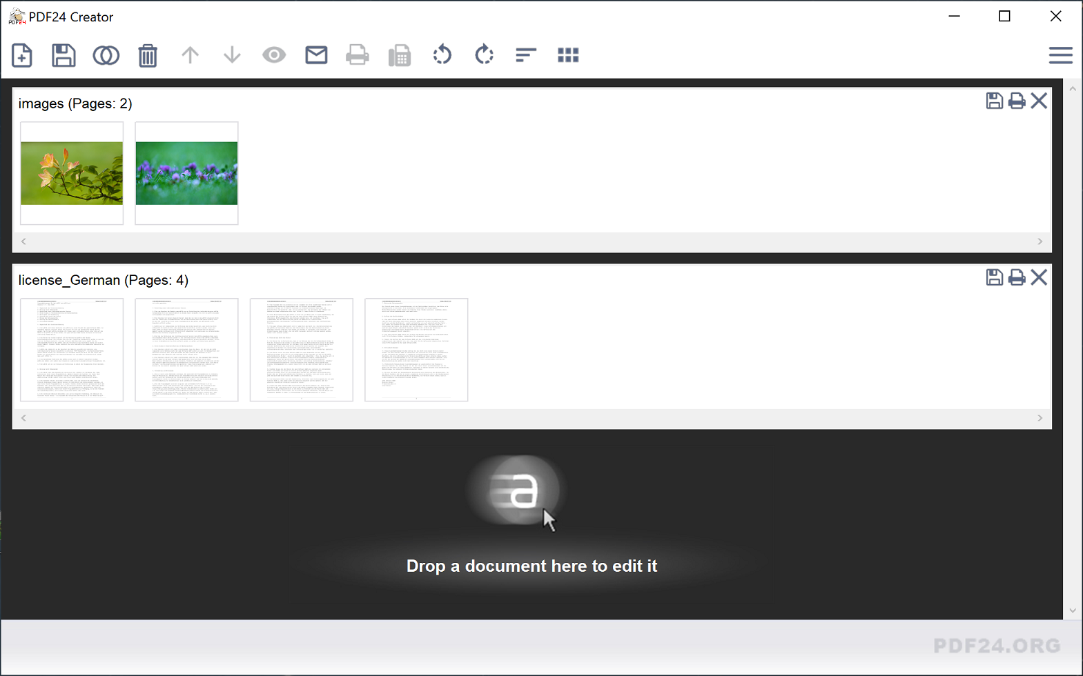 SCARICA PDF24 EDITOR