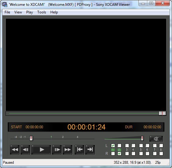 Xdcam ex clip browser