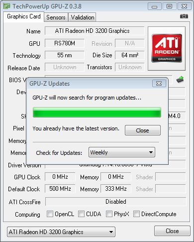 ati radeon hd 3200 graphics driver update for vista