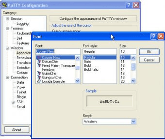 Configuring xming and putty