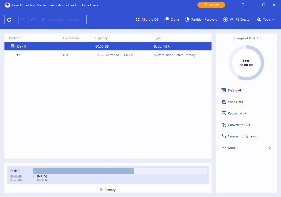 EaseUS Partition Master Free Edition v18 Review