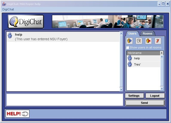 الشات الكتابيه القديمه 2002 DigiChat Java Chat
