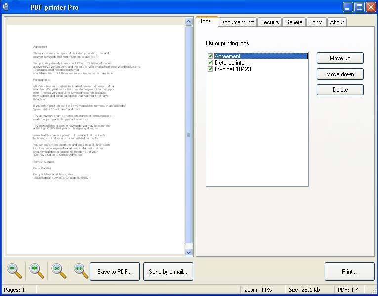 PDF Printer Pro Download - are no limits when it comes to the size or number of PDF Documents
