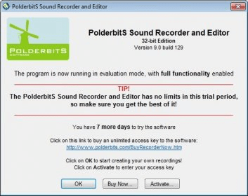 polderbits sound recorder and editor v4.0.90