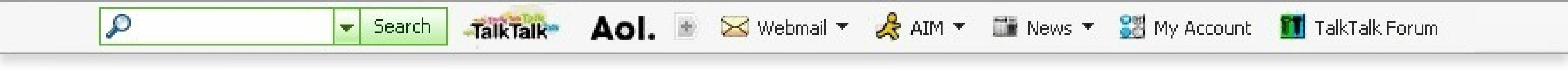 aol talktalk toolbar