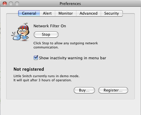 Little Snitch 2.2 : Preferences