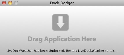 Dock Dodger 0.1 : Application undocked