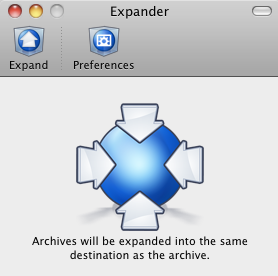 StuffIt Expander 14.0 : Main window