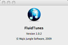 FluidTunes 1.0 : Program version