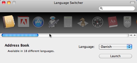 Language Switcher 1.1 : Main Window