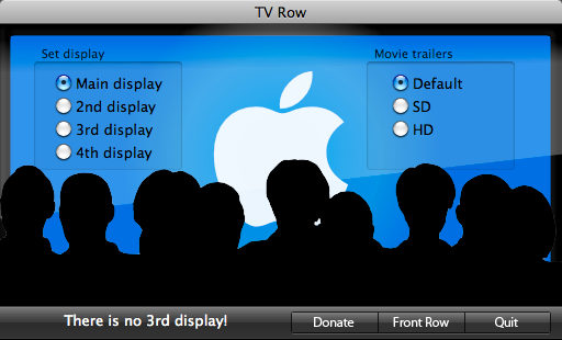 TV Row 2.0 : Automatically detects the number of available screens