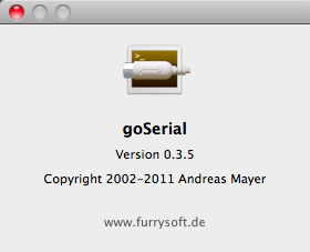 goSerial 0.3 : Program version