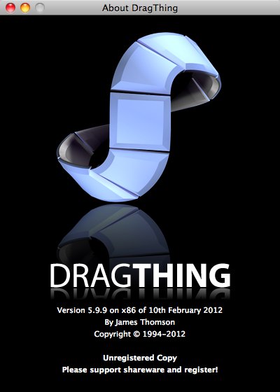 DragThing 5.9 : About