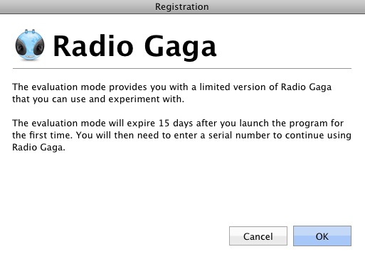 Radio Gaga 1.0 : Limitations
