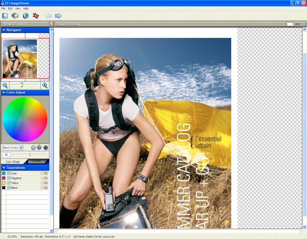 EFI ImageViewer 1.5 : Main interface