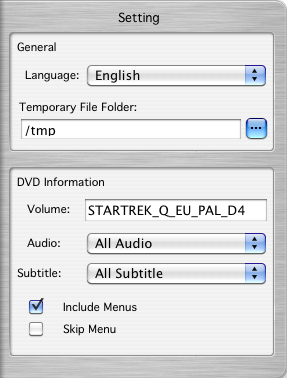 Xilisoft DVD Copy 1.5 : Settings