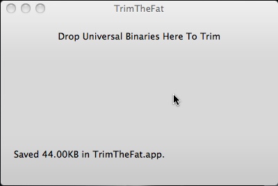 TrimTheFat 0.7 : Finished process
