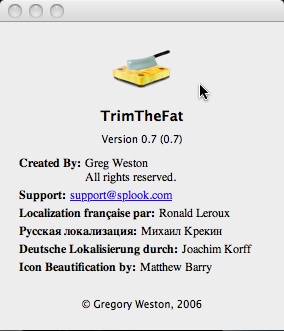 TrimTheFat 0.7 : About