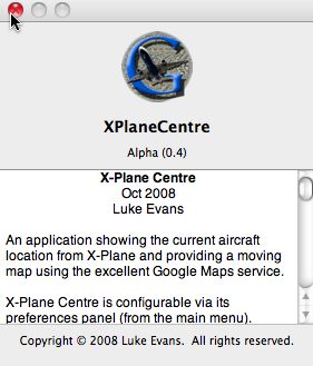 XPlaneCentre 0.4 : Main window