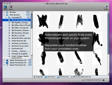 Photoshop brush previewer
