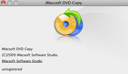 iMacsoft DVD Copy 3.0 : About window