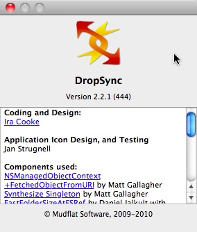DropSync 2.2 : Main window