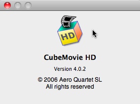 CubeMovie HD 4.0 : Main window