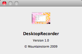 DesktopRecorder 1.0 : Program version