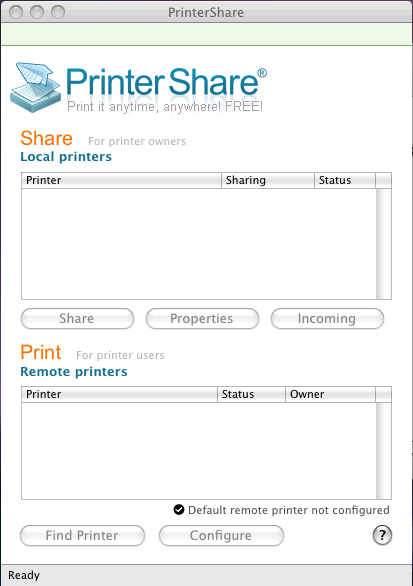 PrinterShare 1.2 : User Interface