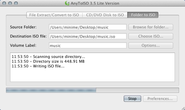 AnyToISO 3.5 : Creating ISO File
