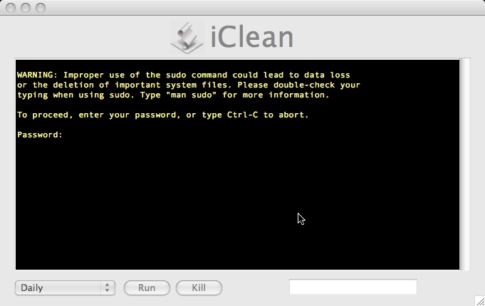 iClean 2.2 : Main window