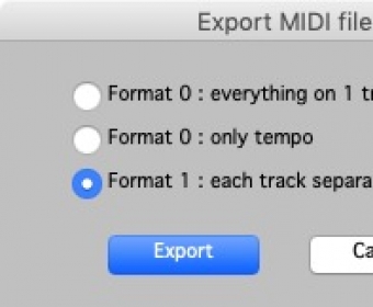 Export MIDI Options