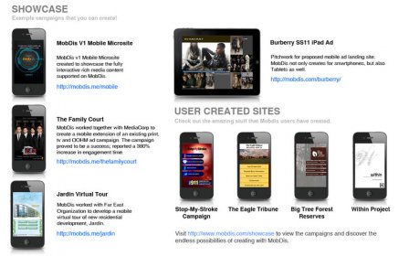 MobDis - Create Mobile WebApps Easily screenshot