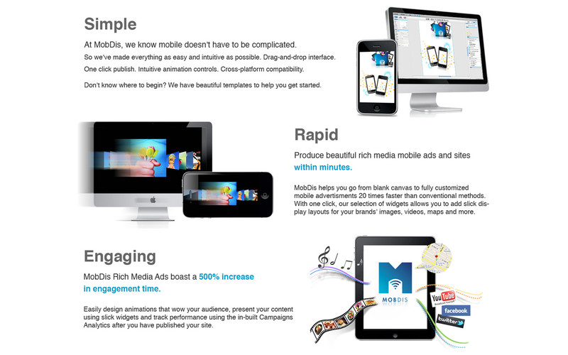 MobDis - Create Mobile WebApps Easily 1.2 : MobDis - Create Mobile WebApps Easily screenshot