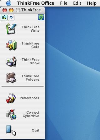 ThinkFree Office Calc 4.0 : Main window