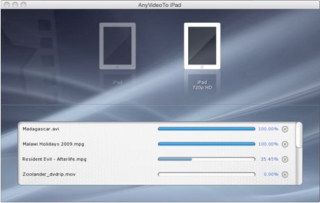 AnyVideoTo iPod 1.0 : Main window