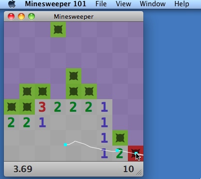 Minesweeper 101 2.5 : Program Window