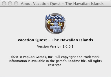 Vacation Quest - The Hawaiian Islands 1.0 : About