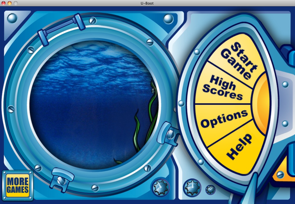 U-Boot - submarine game 1.1 : Main menu