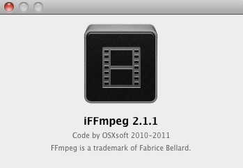 iFFmpeg 2.1 : About window