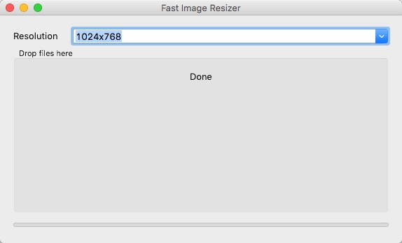Fast Image Resizer 1.0 : Main Window