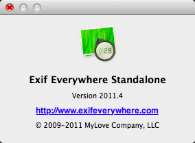 Exif Everywhere 2011.4 : About