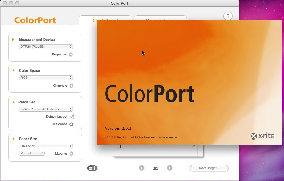 ColorPort 2.0 : Main window