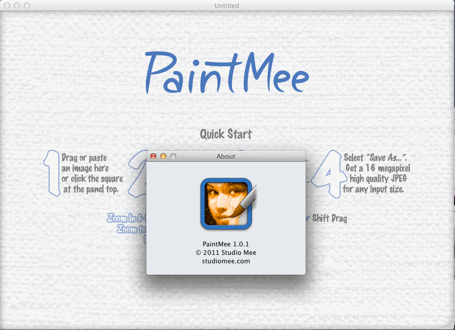 PaintMee 1.0 : Main Window