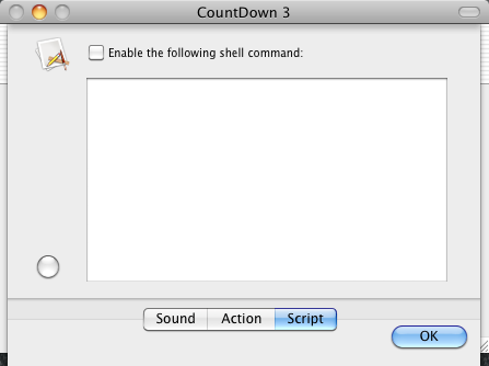 Countdown utility 1.2 : Script under Edit Action