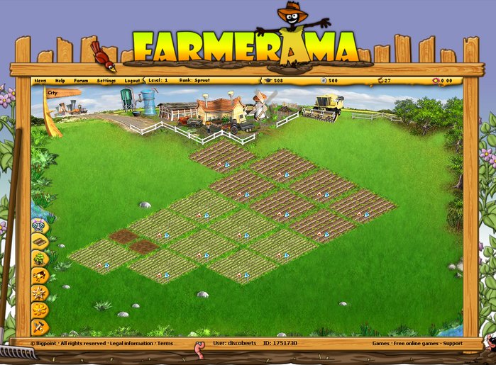 Farmerama 1.0 : Main window