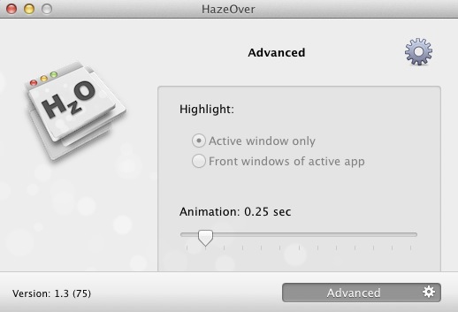 HazeOver 1.3 : Advanced settings